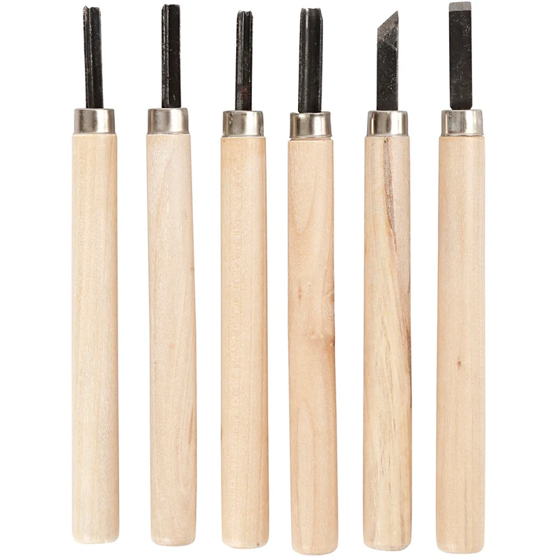Schnitzwerkzeuge, 6 Stk/ 1 Pck [HOB-55704]