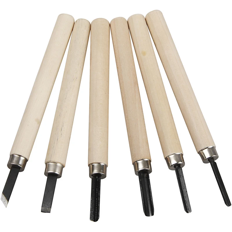 Schnitzwerkzeuge, 6 Stk/ 1 Pck [HOB-55704]