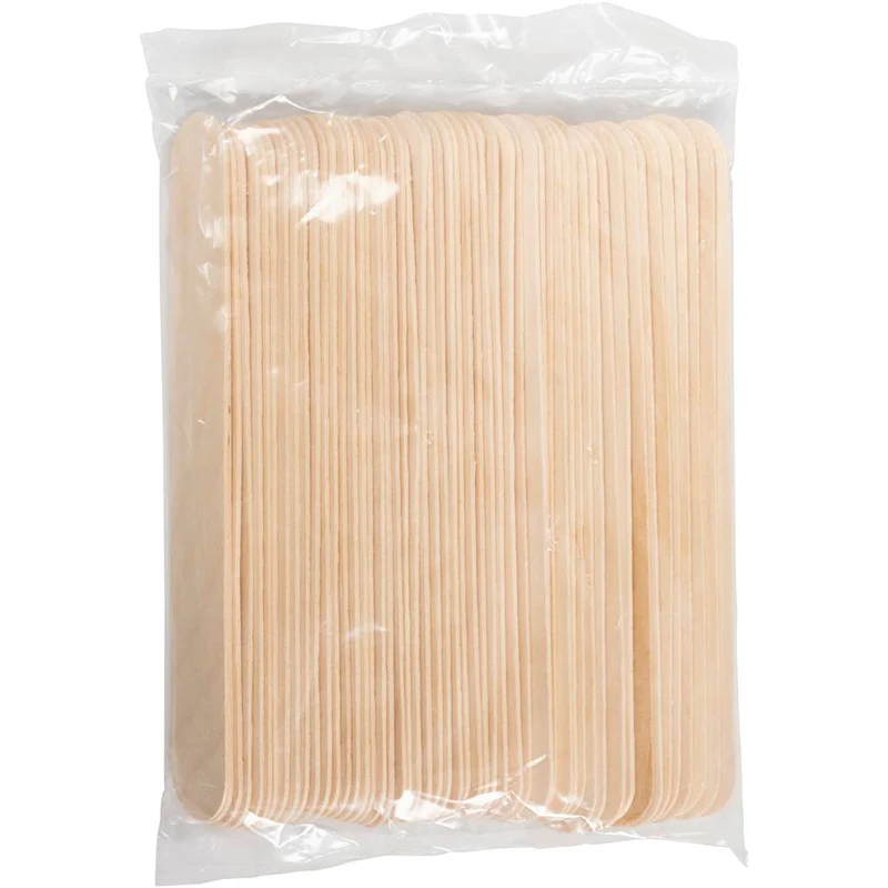 Eisstiele, L 20 cm, B 25 mm, Natur, 50 Stk/ 1 Pck [HOB-563060]