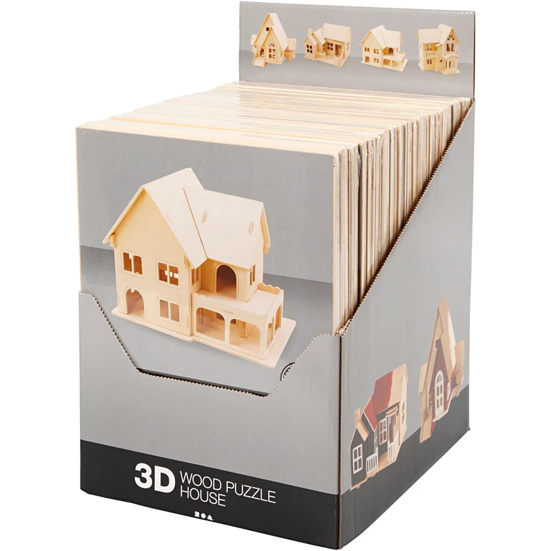 3D-Figuren zum Zusammensetzen, 24 Stk/ 1 Pck [HOB-57878]