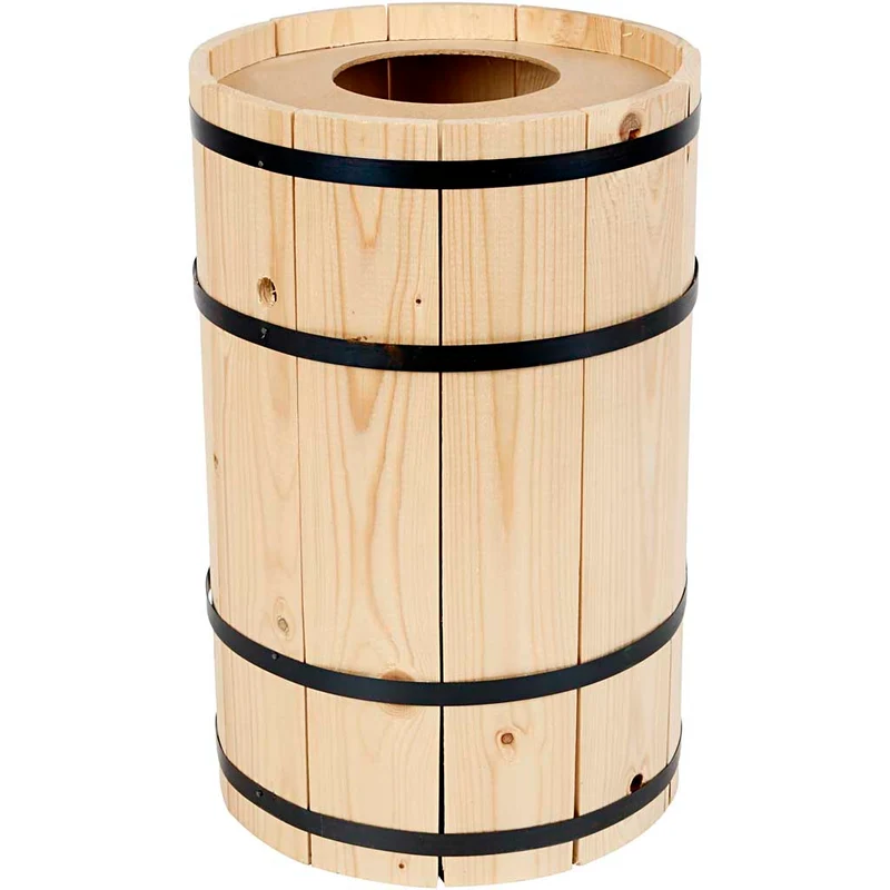 Karnevalsfass, Kiefernholz, H 38 cm, D 24 cm, klein, 1 Stk [HOB-59206]