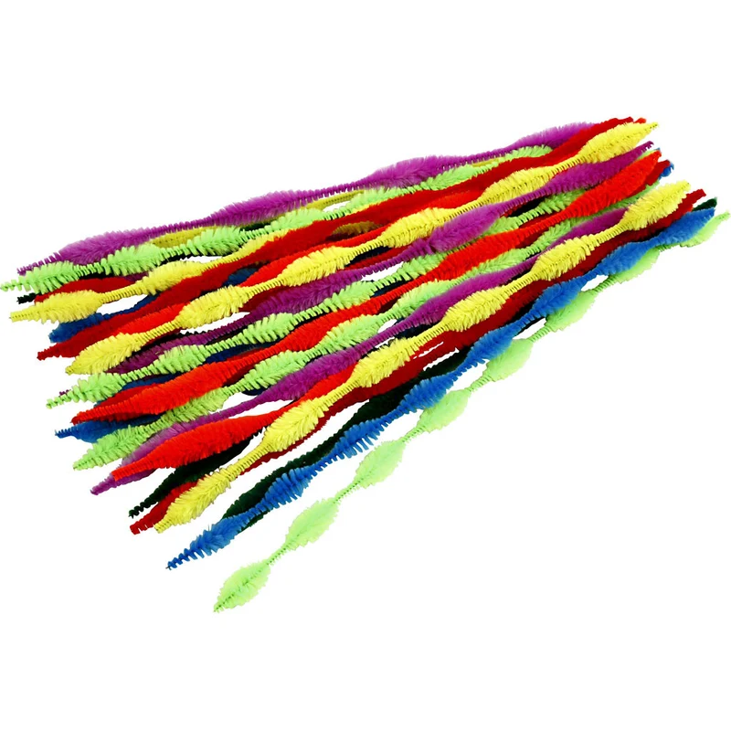 Pfeifenreiniger, Wellenform, L 30 cm, Dicke 5-12 mm, Sortierte Farben, 28 sort./ 1 Pck [HOB-51631]