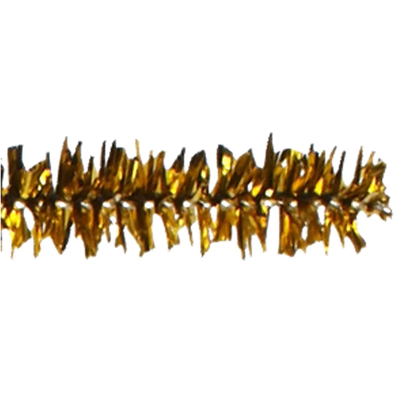 Pfeifenreiniger, L 30 cm, Dicke 6 mm, Glitter, Gold, 24 Stk/ 1 Pck [HOB-51630]