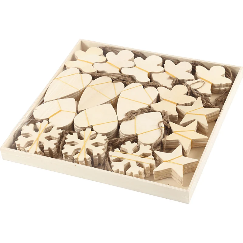 Weihnachtsanhänger, Größe 9-11 cm, Dicke 4 mm, 90 Stk/ 1 Pck [HOB-56405]