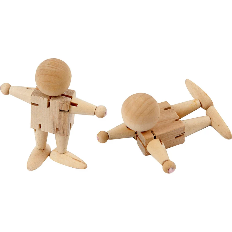 Bewegliche Figuren, H 8 cm, 5 Stk/ 1 Pck [HOB-512911]