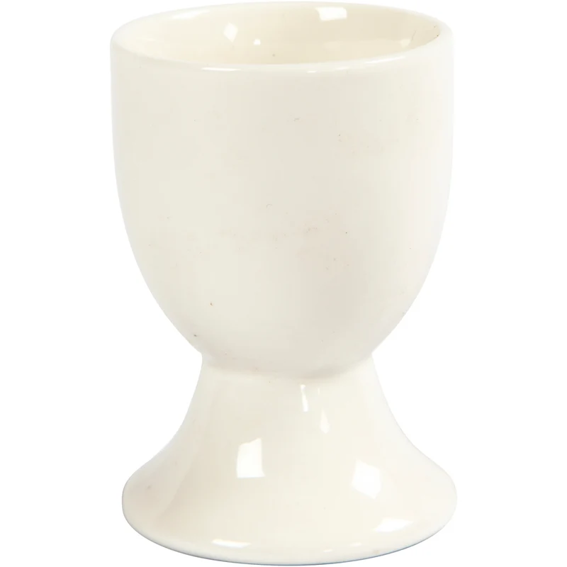 Eierbecher, H 6,5 cm, Naturweiß, 12 Stk/ 1 Pck [HOB-556251]