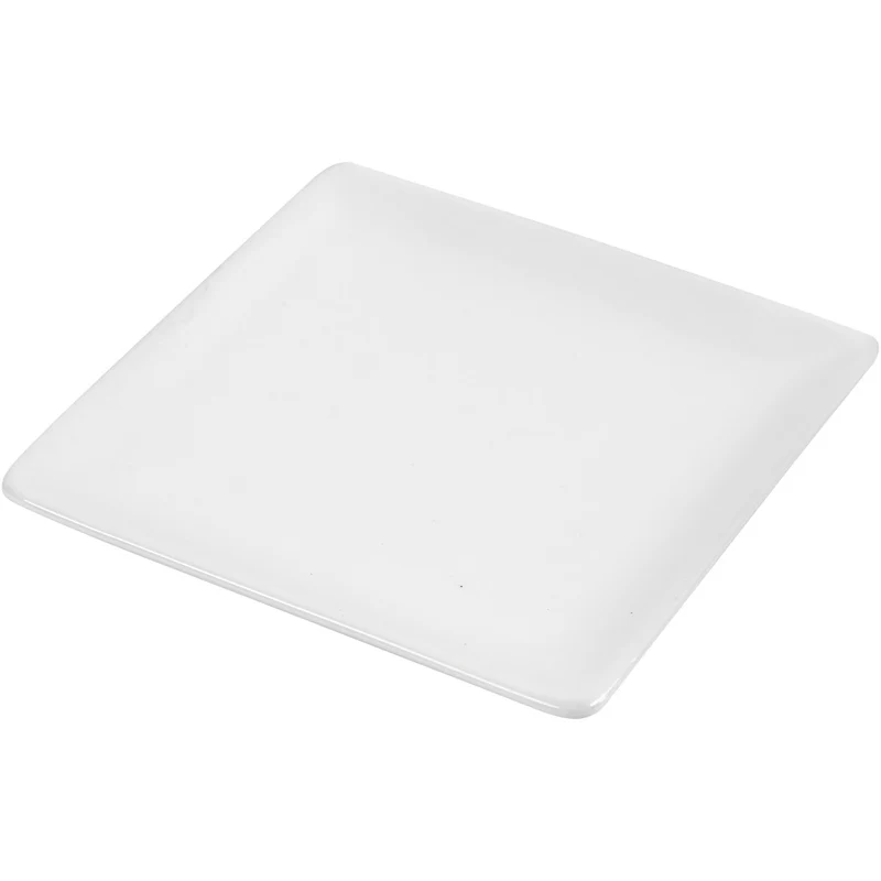 Teller, viereckig, Größe 12,7x12,7 cm, Weiß, 10 Stk/ 1 Pck [HOB-55603]