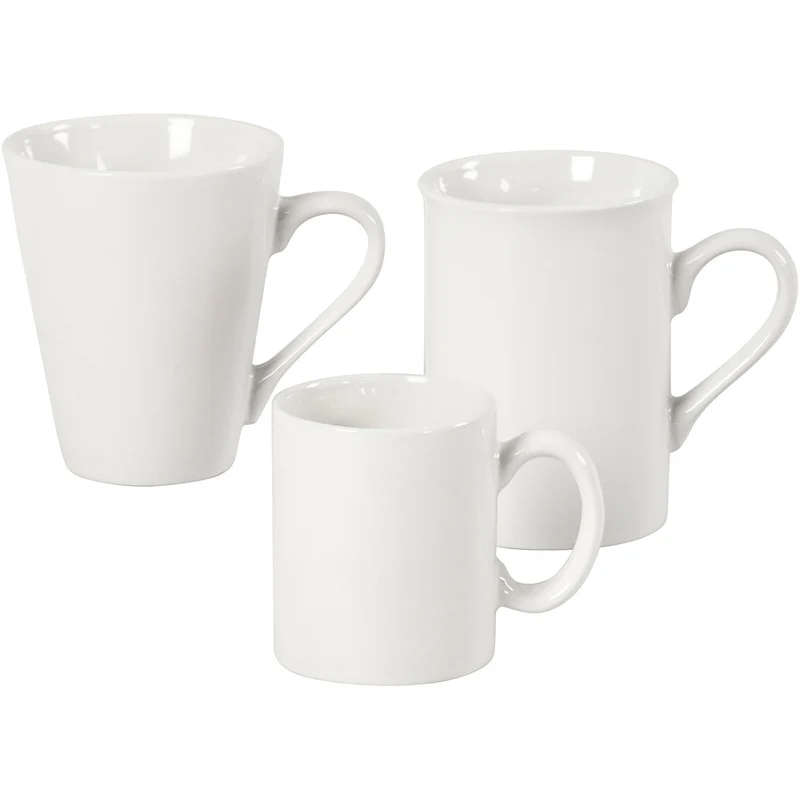 Tasse, H 7-10 cm, Weiß, 48 Stk/ 1 Pck [HOB-55601]
