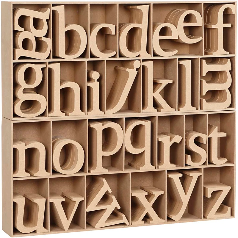 Buchstabe, H 8 cm, Dicke 2 cm, 112 Stk/ 1 Pck [HOB-56266]