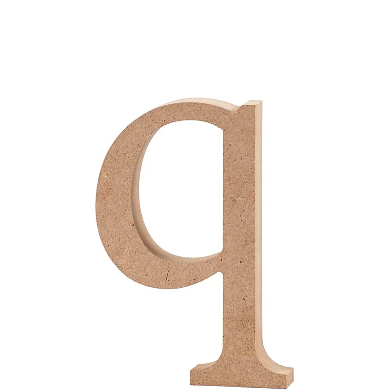 Buchstabe, q, H 12,2 cm, Dicke 2 cm, 1 Stk [HOB-56256]