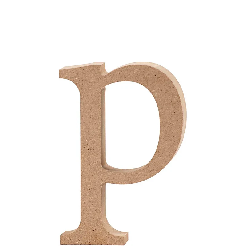 Buchstabe, p, H 12,8 cm, Dicke 2 cm, 1 Stk [HOB-56255]