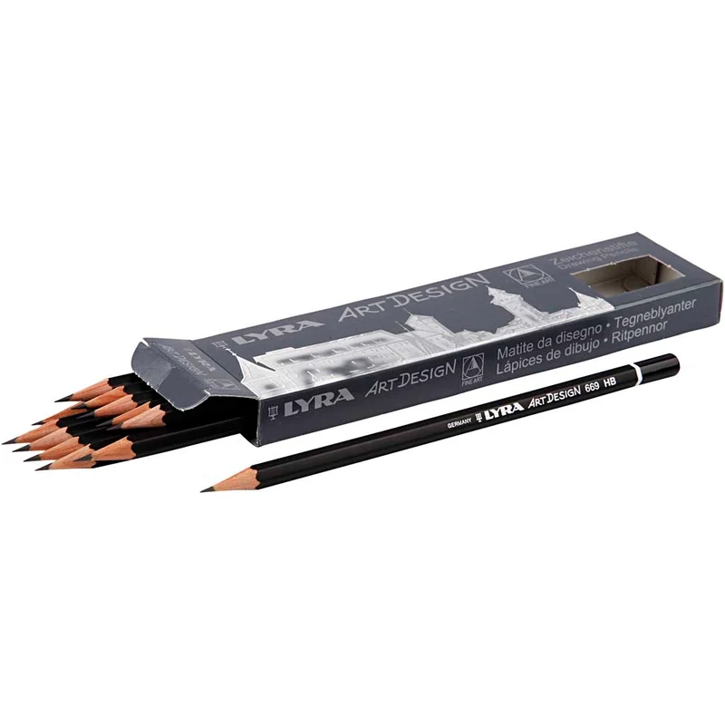 Lyra Art Design Zeichenstifte, D 6,9 mm, HB, Mine 1,8 mm, 12 Stk/ 1 Pck [HOB-57812]