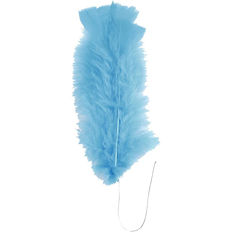 Federn, L 11-17 cm, Sortierte Farben, 18 Bündl./ 1 Pck [HOB-518460]