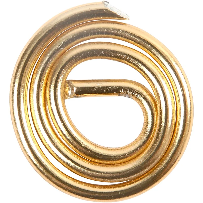 Aluminiumdraht, rund, Dicke 2 mm, Gold, 10 m/ 1 Rolle [HOB-518324]