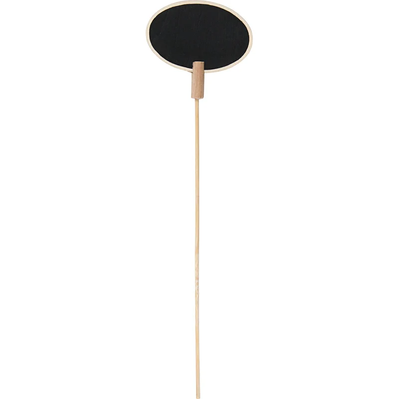 Schild mit Stab, Größe 7,3x5 cm, Dicke 3 mm, 5 Stk/ 1 Pck [HOB-57501]