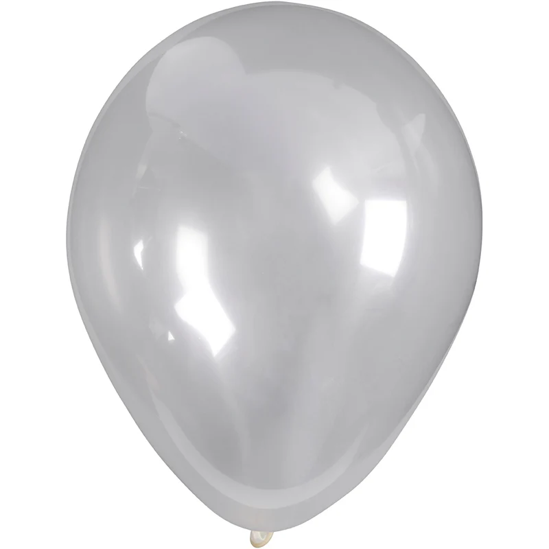 Ballons, rund, D 23 cm, Transparent, 10 Stk/ 1 Pck [HOB-59182]