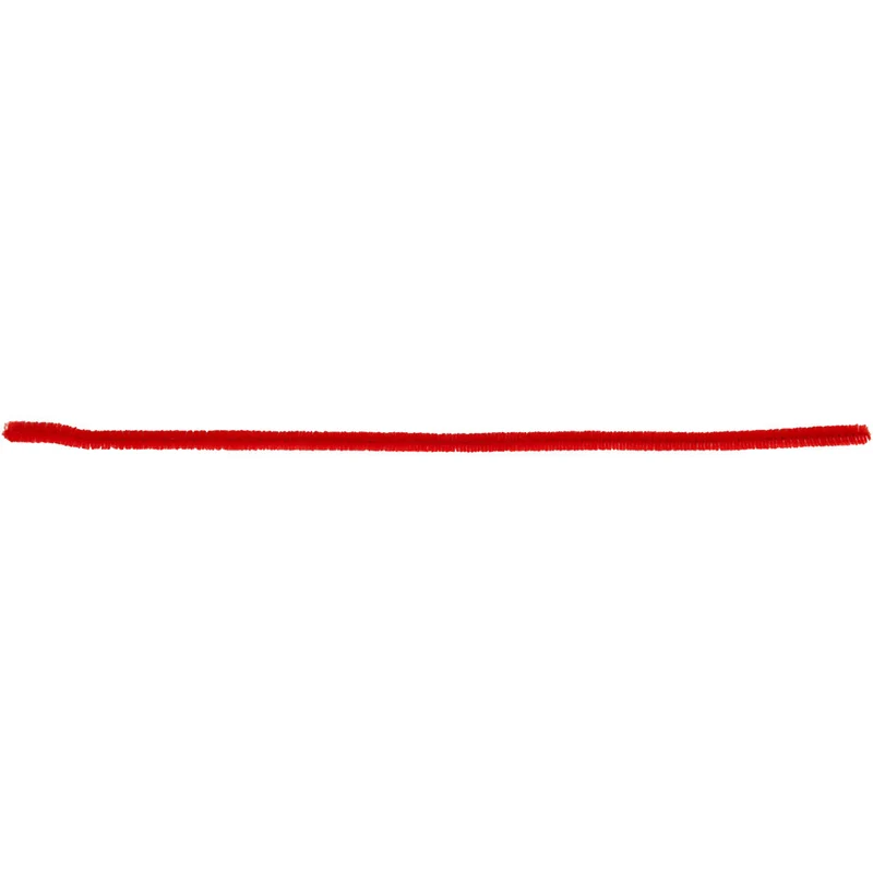 Pfeifenreiniger, L 30 cm, Dicke 6 mm, Rot, 50 Stk/ 1 Pck [HOB-51613]