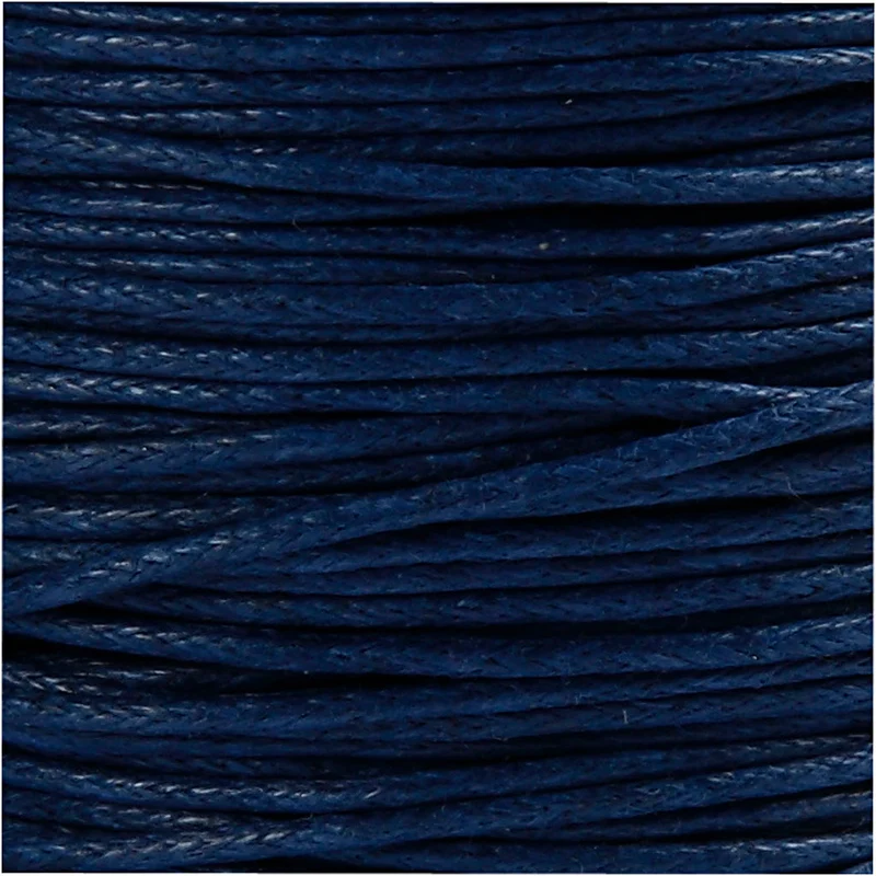 Baumwollschnur, Dicke 1 mm, Blau, 40 m/ 1 Rolle [HOB-51574]