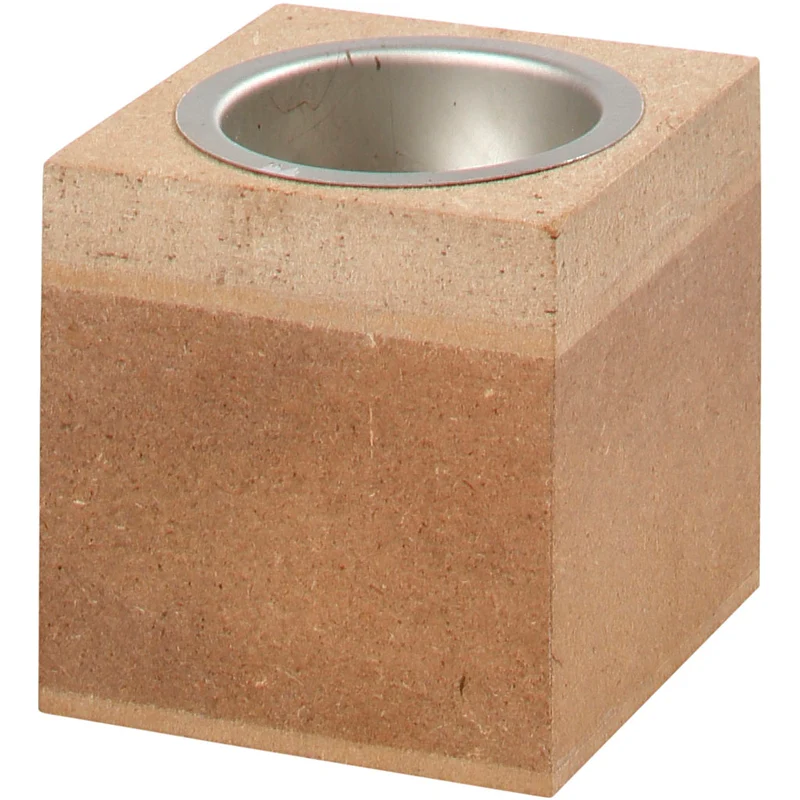 Teelichthalter, H 6 cm, Größe 6x6 cm, 1 Stk [HOB-56719]