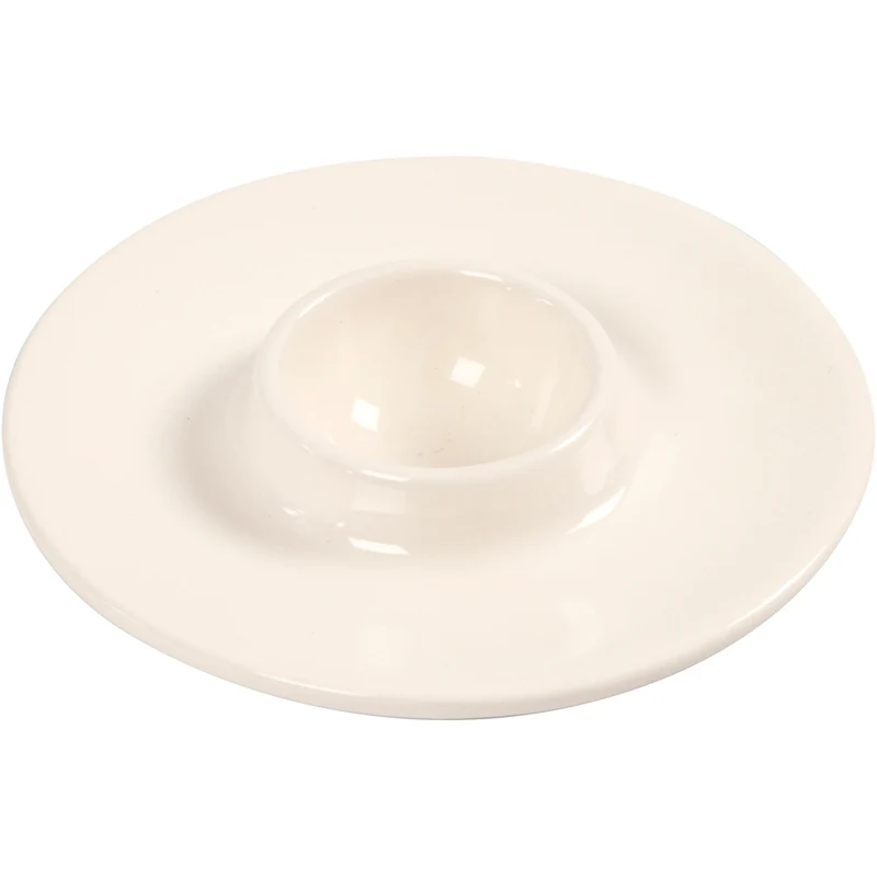 Eierbecher, D 10,3 cm, Lochgröße 3,9 cm, Weiß, 12 Stk/ 1 Pck [HOB-50549]