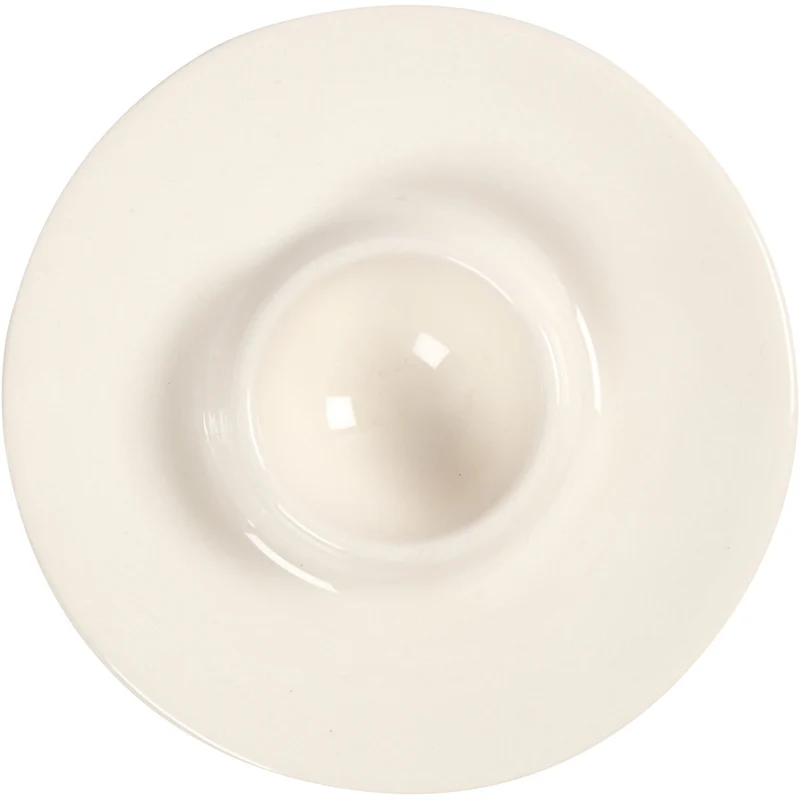 Eierbecher, D 10,3 cm, Lochgröße 3,9 cm, Weiß, 12 Stk/ 1 Pck [HOB-50549]