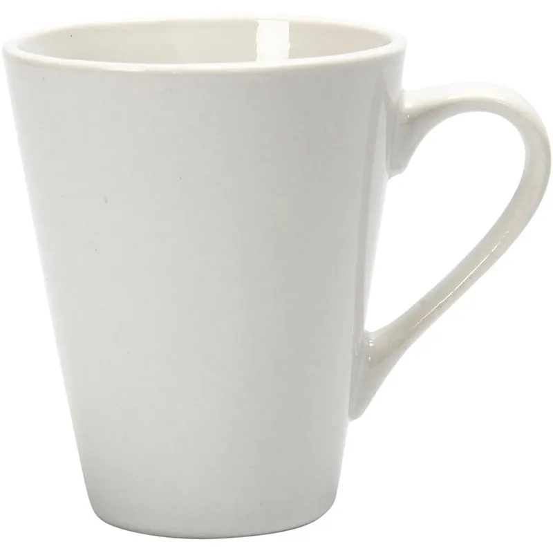 Tasse, H 10 cm, D 5-8 cm, 250 ml, Weiß, 12 Stk/ 1 Pck [HOB-55598]