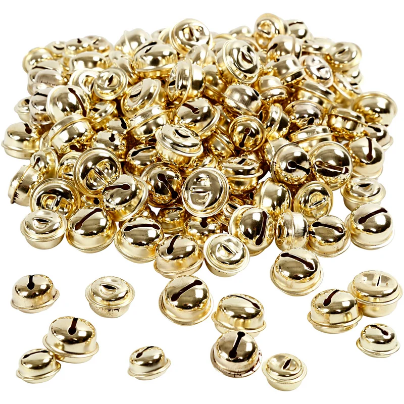 Schellen, D 13+15+17 mm, Gold, 220 sort./ 1 Pck [HOB-500121]