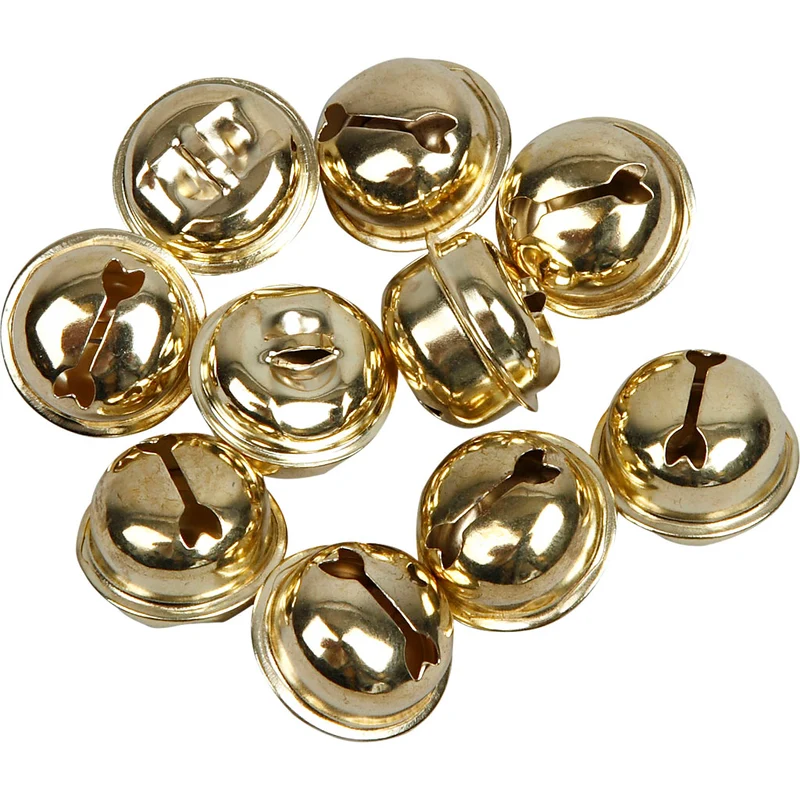 Schellen, D 13+15+17 mm, Gold, 12 sort./ 1 Pck [HOB-500120]
