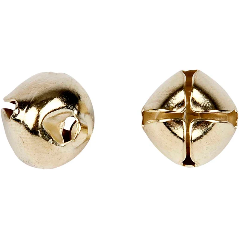 Schellen, D 8+10+13 mm, Gold, 18sort./ 1 Pck [HOB-500100]