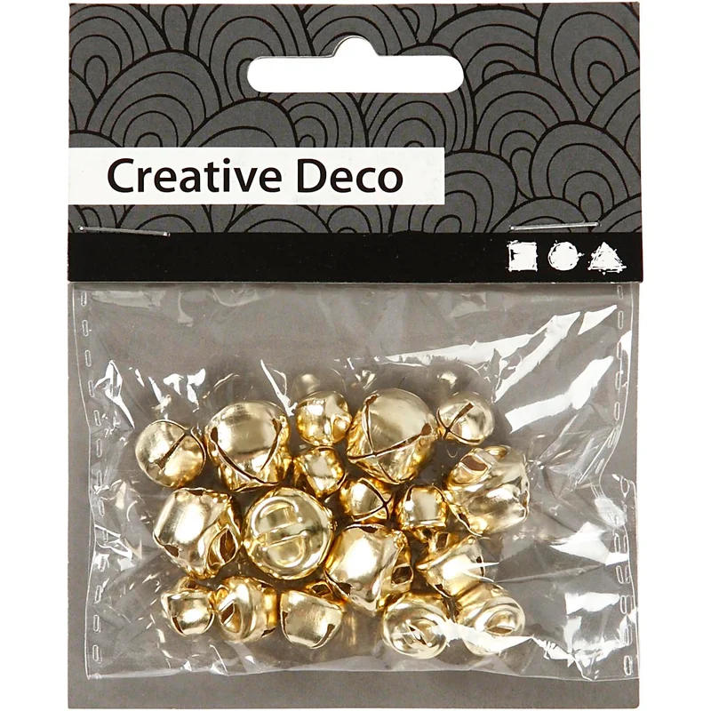 Schellen, D 8+10+13 mm, Gold, 18sort./ 1 Pck [HOB-500100]