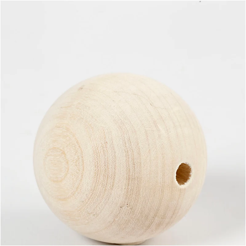 Holzperle, D 60 mm, Lochgröße 9 mm, 3 Stk/ 1 Pck [HOB-56680]