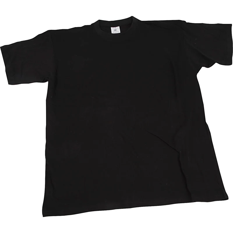T-Shirt, B 60 cm, Größe XX-large, Rundhalsausschnitt, 145 g, Schwarz, 1 Stk [HOB-47236]