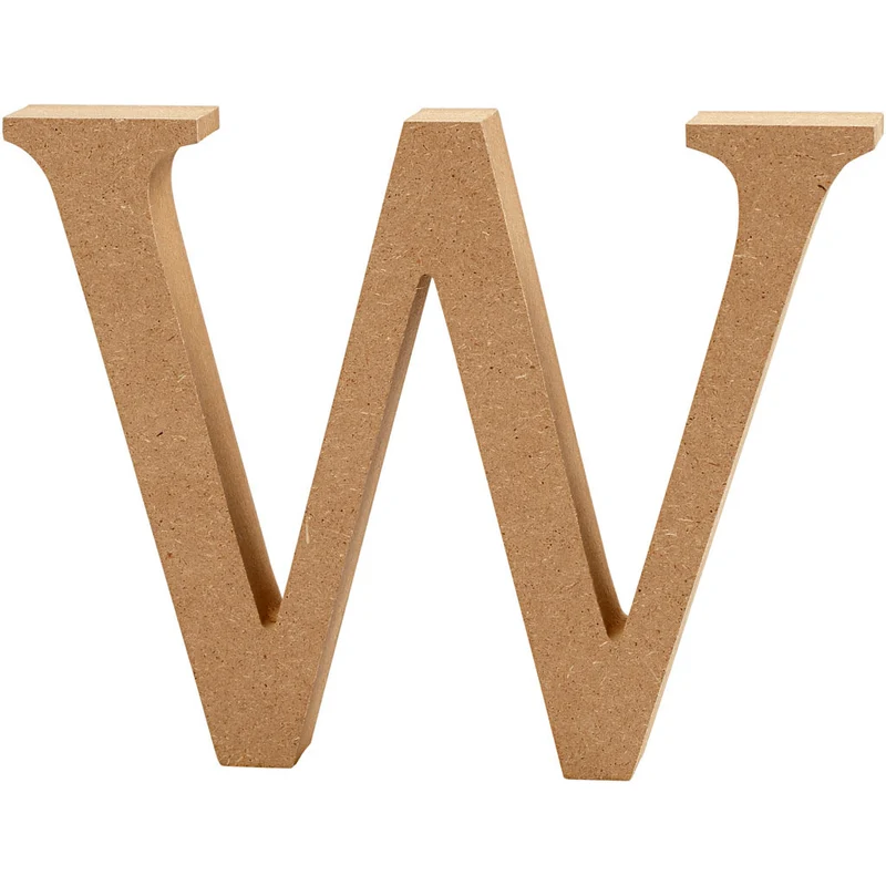 Buchstabe, W, H 8 cm, Dicke 1,5 cm, 1 Stk [HOB-56382]