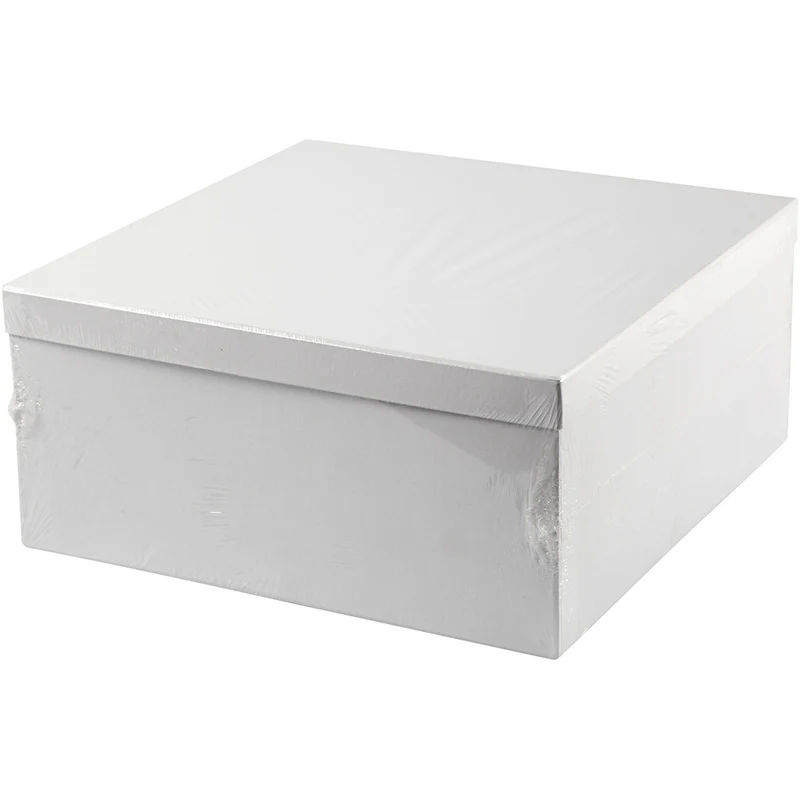 Set mit Mini-Schachteln, H 5 cm, D 10-12 cm, Weiß, 27 Stk/ 1 Pck [HOB-50439]