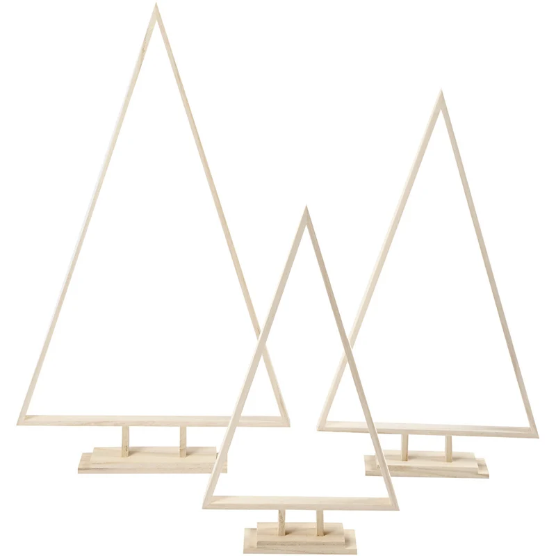 Weihnachtsbäume, H 40+50+60 cm, B 22,5+29+35 cm, 3 Stk/ 1 Pck [HOB-55328]