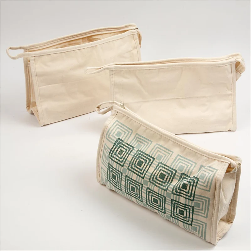 Kulturtasche, H 17 cm, L 28 cm, B 10 cm, Hellnatur, 1 Stk [HOB-49932]