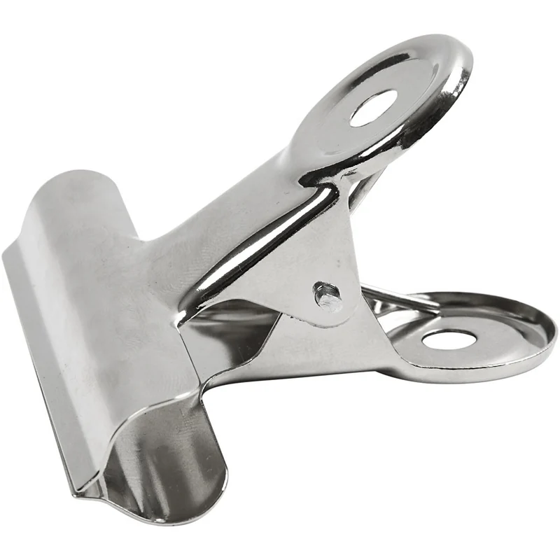 Briefklemmer, B 7,5 cm, Silber, 6 Stk/ 1 Pck [HOB-51799]