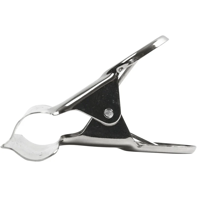 Briefklemmer, B 7,5 cm, Silber, 6 Stk/ 1 Pck [HOB-51799]