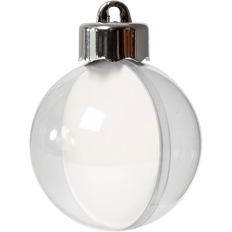 Deko-Kugeln, D 5 cm, Transparent, 10 Stk/ 1 Pck [HOB-52143]