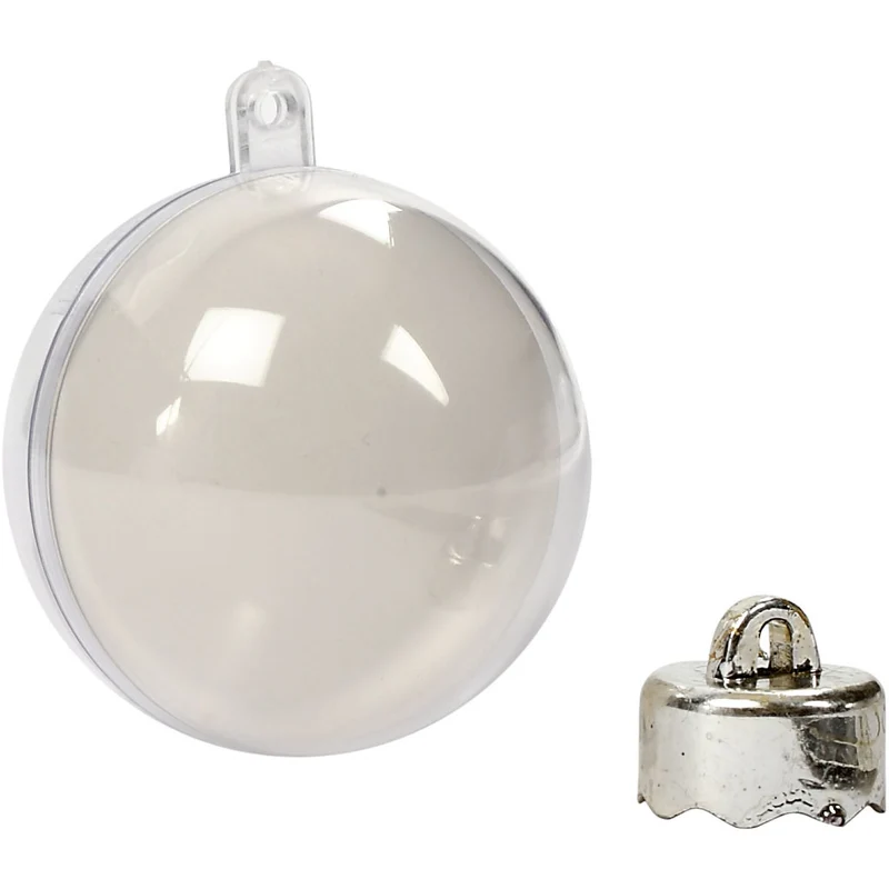 Deko-Kugeln, D 5 cm, Transparent, 10 Stk/ 1 Pck [HOB-52143]