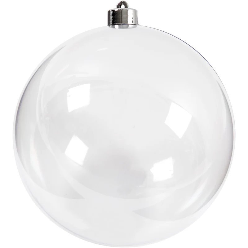 Deko-Kugeln, D 15,6 cm, Transparent, 1 Stk [HOB-52119]