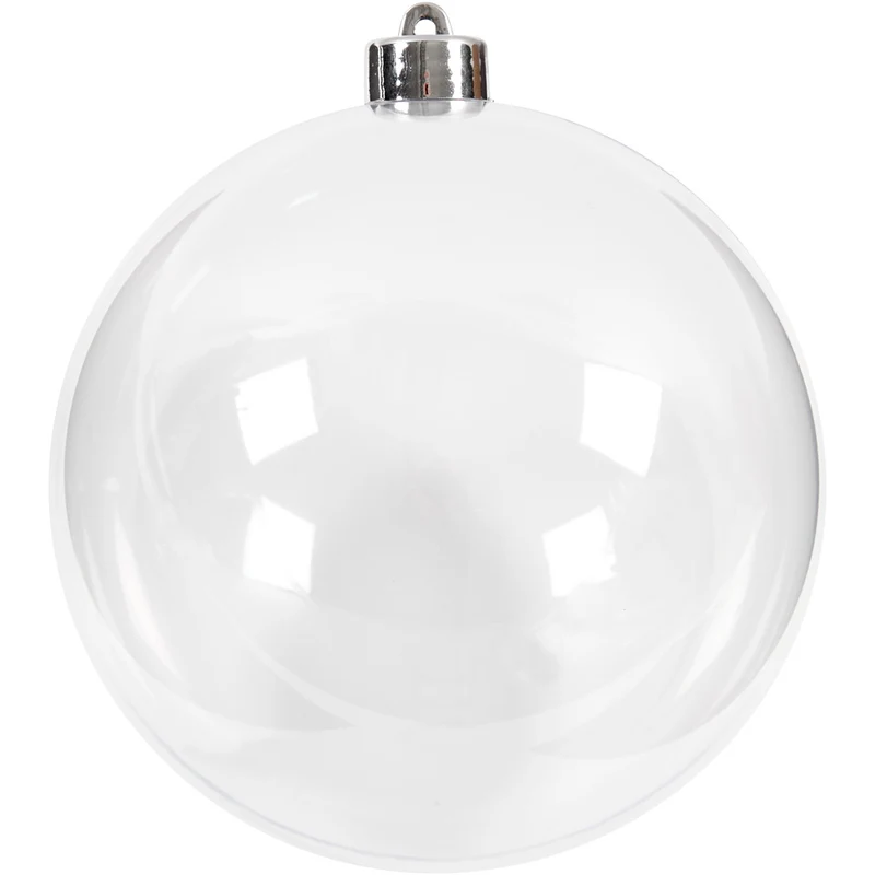 Deko-Kugeln, D 13,6 cm, Transparent, 1 Stk [HOB-52118]