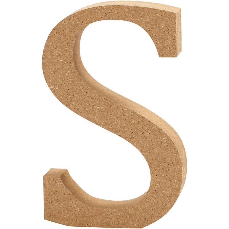 Buchstabe, S, H 8 cm, Dicke 1,5 cm, 1 Stk [HOB-56378]