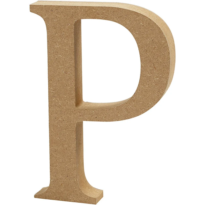 Buchstabe, P, H 8 cm, Dicke 1,5 cm, 1 Stk [HOB-56375]
