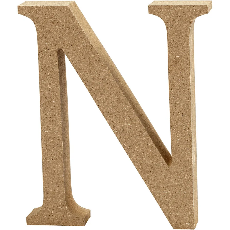 Buchstabe, N, H 8 cm, Dicke 1,5 cm, 1 Stk [HOB-56373]