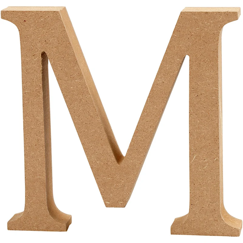 Buchstabe, M, H 8 cm, Dicke 1,5 cm, 1 Stk [HOB-56372]