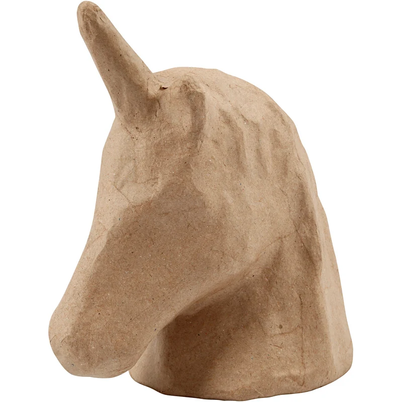 Einhorn-Kopf, H 18,5 cm, B 10 cm, 1 Stk [HOB-50420]