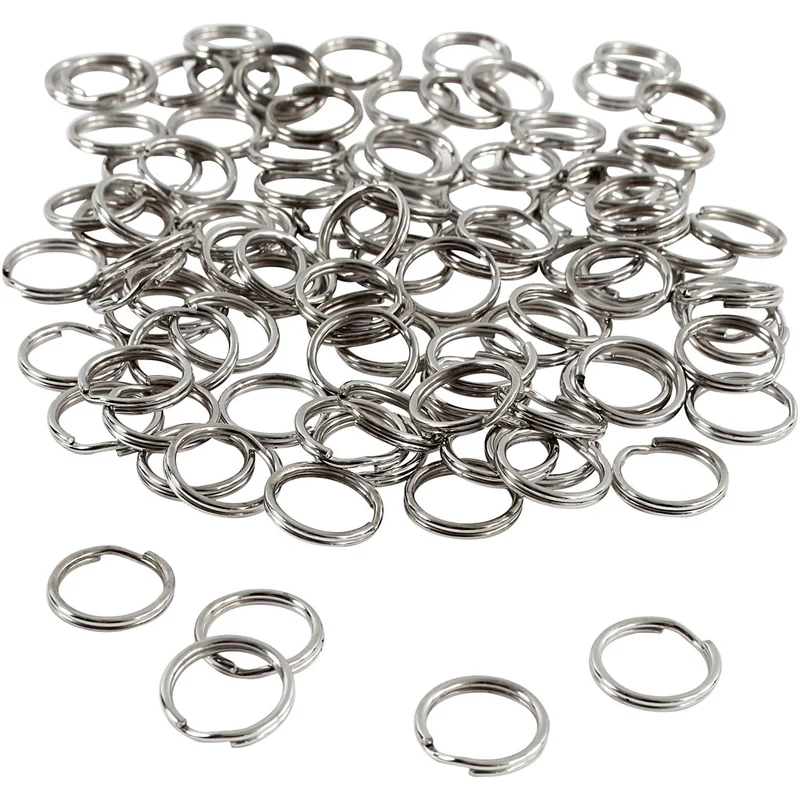 Schlüsselringe, D 12 mm, 100 Stk/ 1 Pck [HOB-51244]