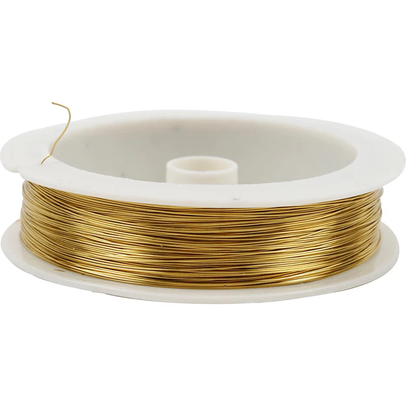 Messingdraht, Dicke 0,3 mm, 70 m/ 1 Rolle [HOB-51734]