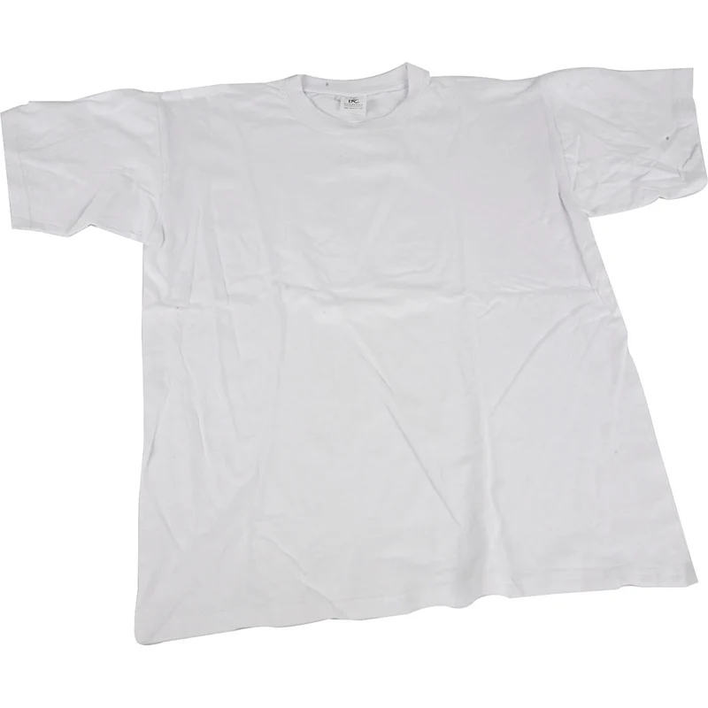 T-Shirt, B 32 cm, Größe 3-4 Jahre, Rundhalsausschnitt, 145 g, Weiß, 1 Stk [HOB-47202]